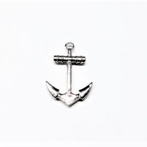 Pendentif ancre de bateau en métal 28 x 19mm