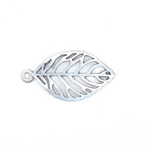 Pendentif feuille 50 x 27mm