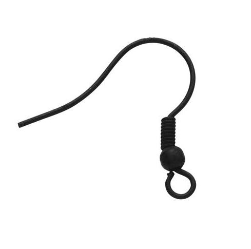 Crochet à boucle d'oreille avec ressort et boule sans nickel, sans plomb