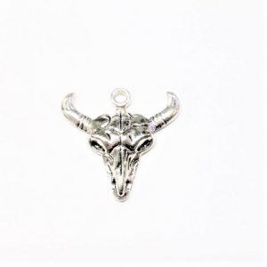 Pendentif "longhorn" en métal 29 x 29mm