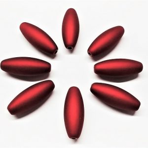 Tube en acrylique fini velours rouge