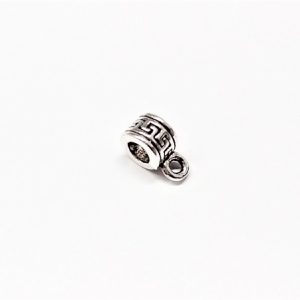 Bélière de fantaisie argent antique 5 x 6mm Trou 4mm