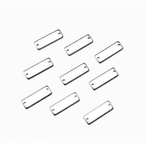 Acier inoxydable 304 connecteur rectangle 12 x 4 x 0.8mm