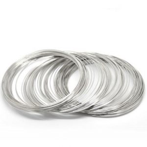 Fil mémoire en acier inoxydable pour bracelet 0.6 x 60mm