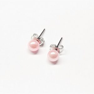 Boucle d'oreille perle 6mm