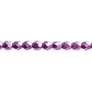 Verre poli au feu 4mm Pearl pastels violet