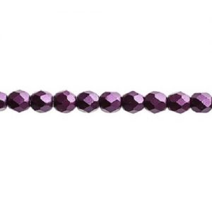 Verre poli au feu 4mm Pearl pastels purple