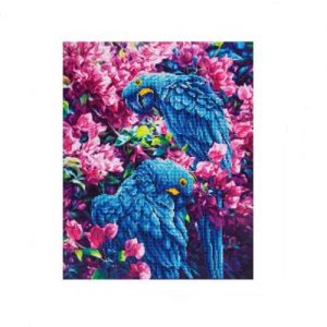 Diamond Dotz - Blue Parrots 20.5" x 16.51"