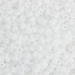 Miyuki rocaille 11/0 chalk white opaque matte