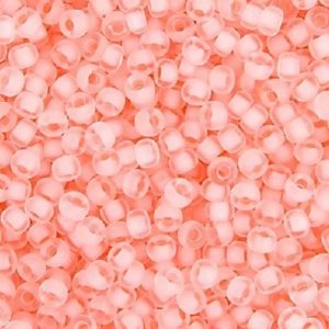 Miyuki rocaille 11/0 crystal baby pink lined semi-frosted