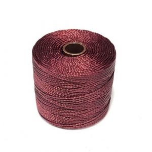 S-LON TEX210 Nylon 3 plis torsadé burgandy